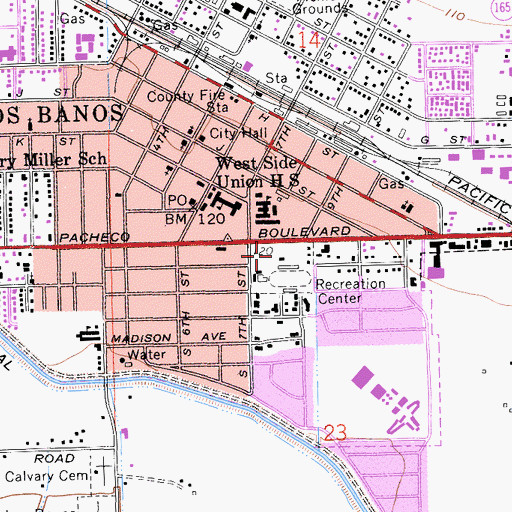 Topographic Map of Milken Museum, CA