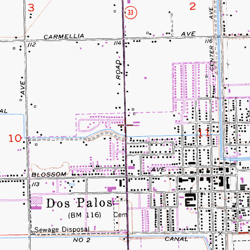 Topographic Map of New Hope Foundation School, CA