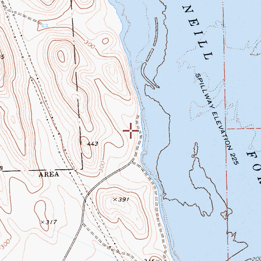 Topographic Map of North Beach, CA