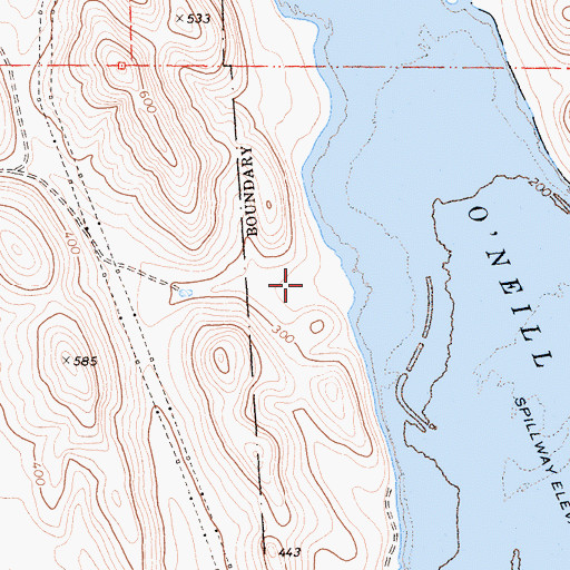 Topographic Map of San Luis Creek Area Campground, CA