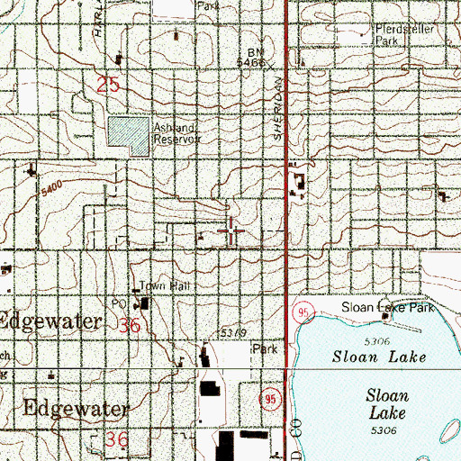 Topographic Map of Sands House Sanatarium (historical), CO