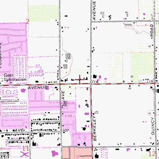 Topographic Map of Saint Thomas Assyrian-Chaldean Catholic Church, CA