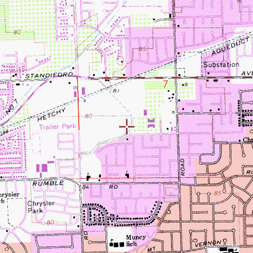 Topographic Map of Eisenhut Park, CA