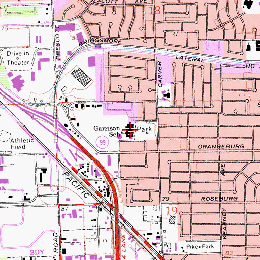 Topographic Map of Garrison Park, CA