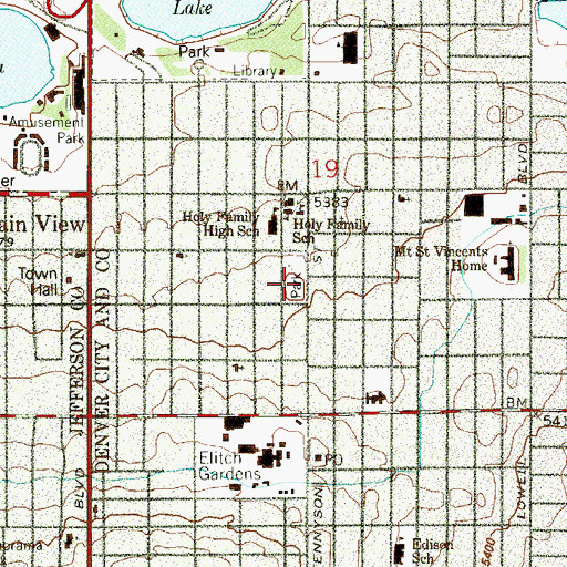 Topographic Map of Alcott School (historical), CO
