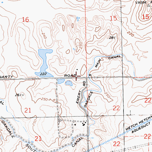 Topographic Map of Booth School (historical), CA