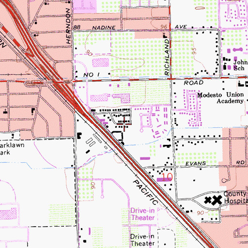 Topographic Map of Independence Park, CA