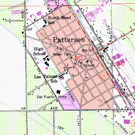 Topographic Map of Evangelical Covenant Church, CA