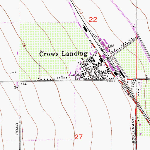 Topographic Map of Mountain View Elementary School, CA