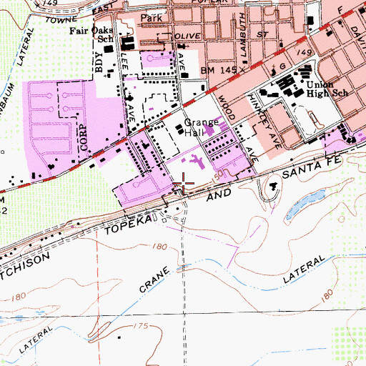 Topographic Map of Oak Valley Park, CA