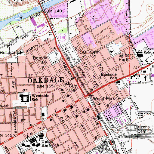 Topographic Map of Pentecostal Church of God, CA