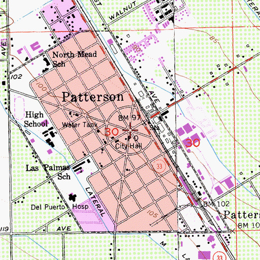 Topographic Map of South Park, CA