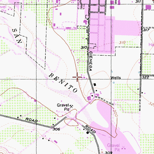 Topographic Map of First Presbyterian Church, CA