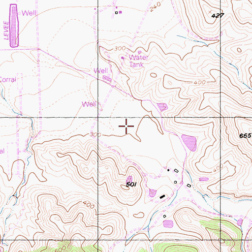 Topographic Map of San Juan Oaks Golf Club, CA