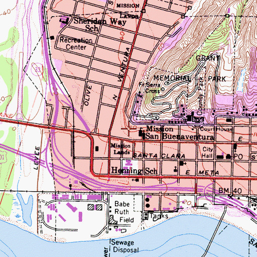 Topographic Map of Miscanaka (historical), CA