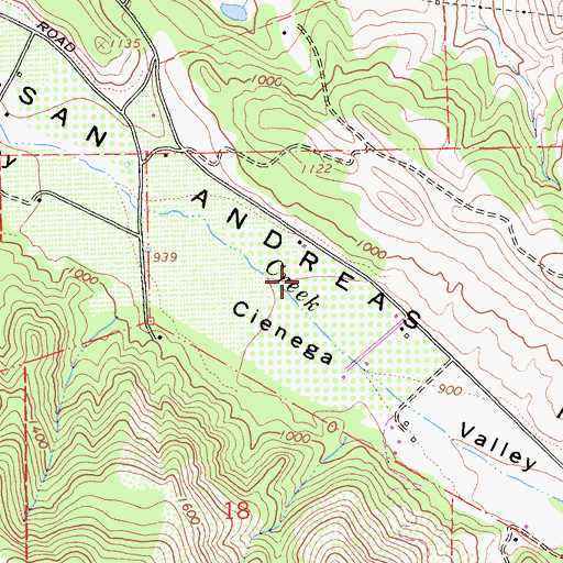 Topographic Map of Cygnet Cellars, CA