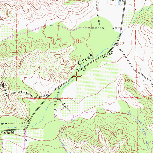 Topographic Map of Enz Vineyards, CA