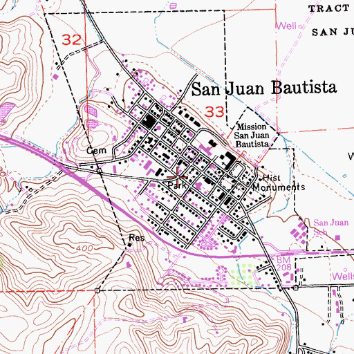 Topographic Map of Rozas House, CA