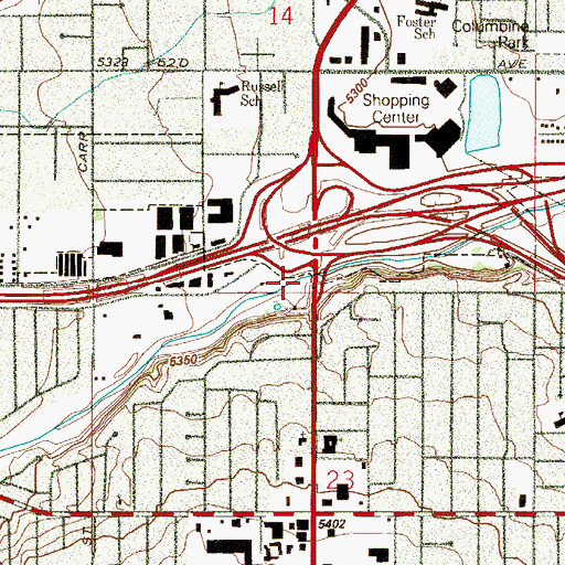 Topographic Map of Johnson Park, CO