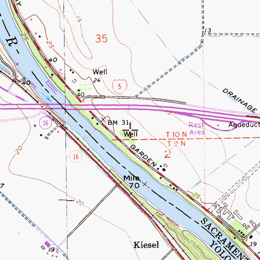 Topographic Map of Elkhorn Regional Park, CA