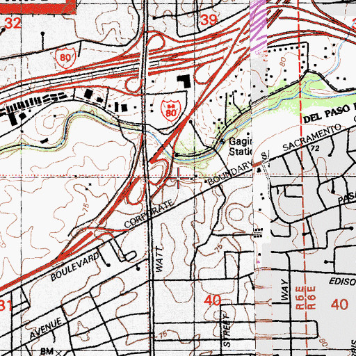 Topographic Map of Discovery Museum Science and Space Center, CA
