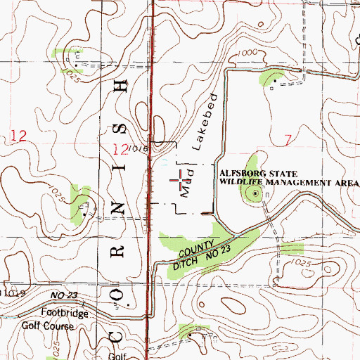 Topographic Map of Alfsborg State Wildlife Management Area, MN