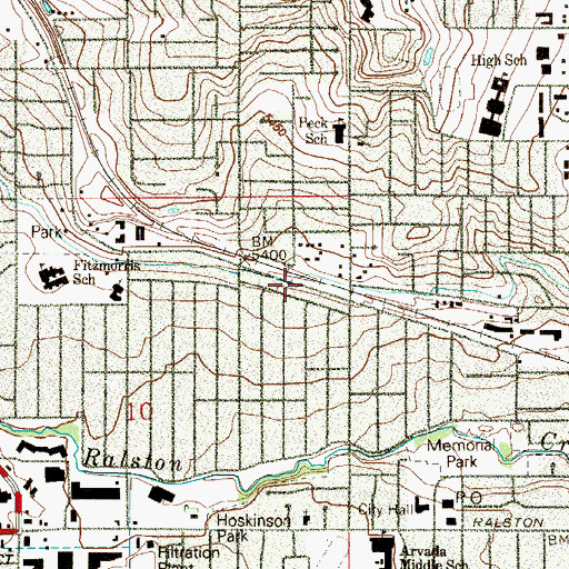 Topographic Map of Alta Vista Cottage School (historical), CO