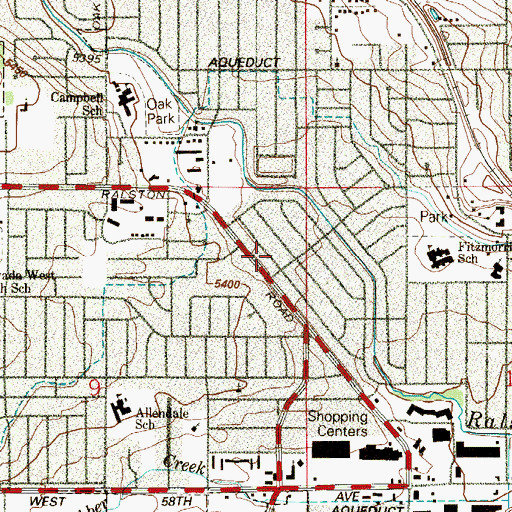 Topographic Map of Fitzmorris Cottage School (historical), CO