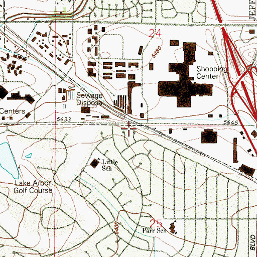 Topographic Map of Semper, CO