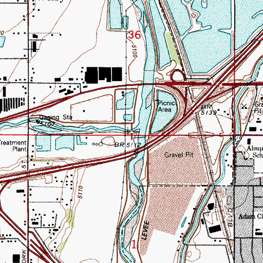 Topographic Map of Clear Creek, CO