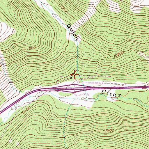 Topographic Map of Herman Gulch, CO