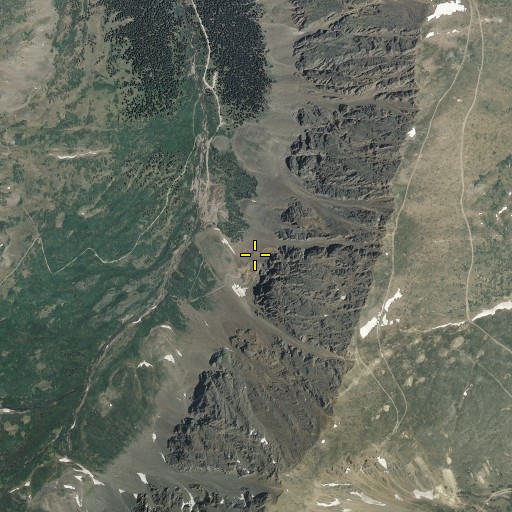 Aerial/Satellite Image of Stevens Mine, CO