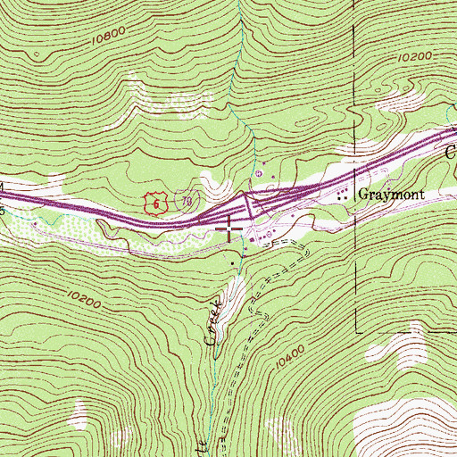 Topographic Map of Quayle Creek, CO