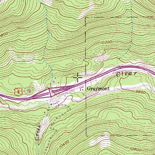 Topographic Map of Graymont, CO