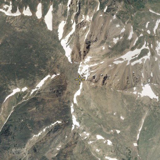 Aerial/Satellite Image of Mount Parnassus, CO