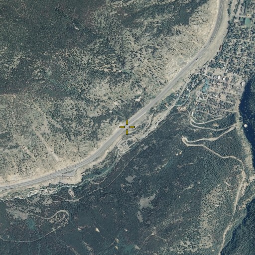 Aerial/Satellite Image of Georgetown Loop, CO