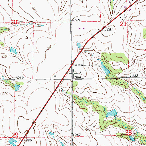 Topographic Map of Coulter School (historical), OK