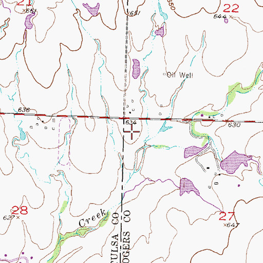Topographic Map of Pamela Hodson Elementary School, OK
