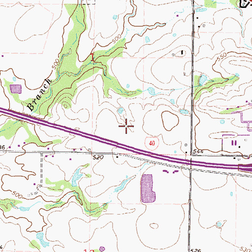 Topographic Map of Sallisaw High School, OK