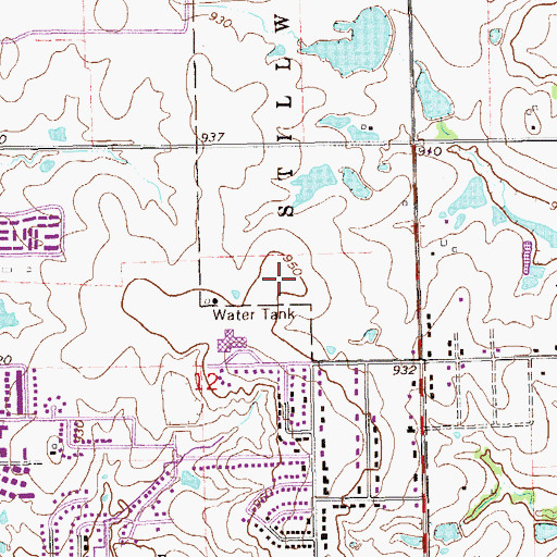 Topographic Map of Stillwater Junior High School, OK