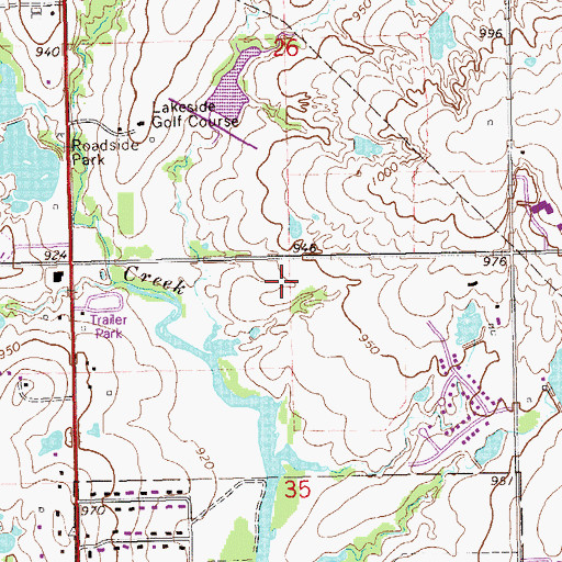 Topographic Map of Richmond Elementary School, OK