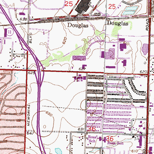 Topographic Map of Spartan College of Aeronautics and Technology, OK