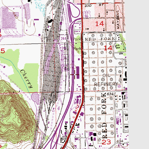Topographic Map of Tulsa Welding School, OK
