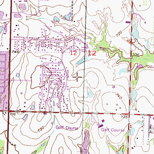 Topographic Map of Jarman Elementary School, OK