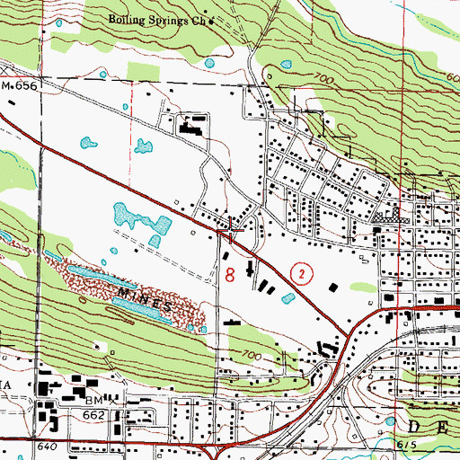 Topographic Map of Wilburton Adventist Elementary School, OK