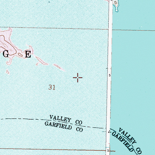 Topographic Map of Sixth Point School (historical), MT