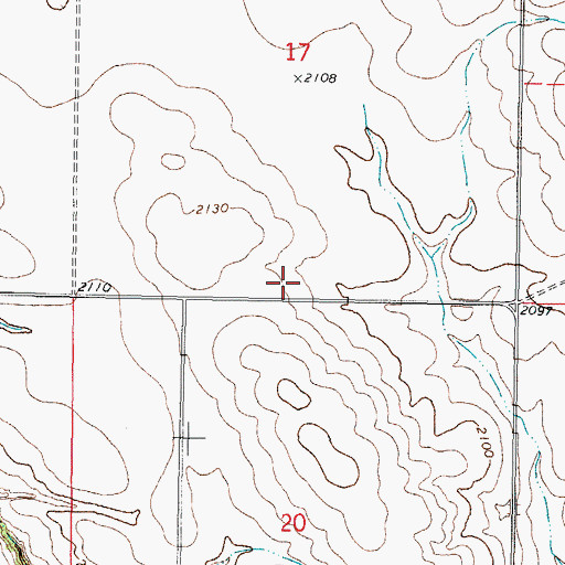 Topographic Map of South Nashua School (historical), MT