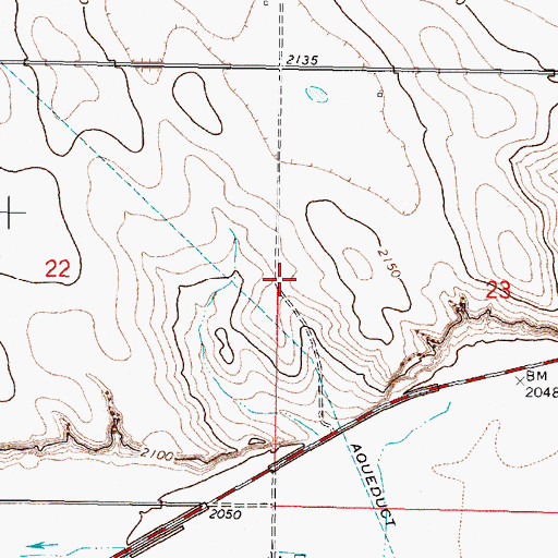 Topographic Map of Stevens Point School (historical), MT