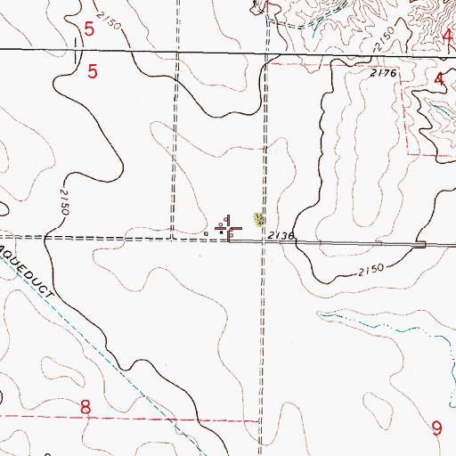 Topographic Map of Panton School (historical), MT