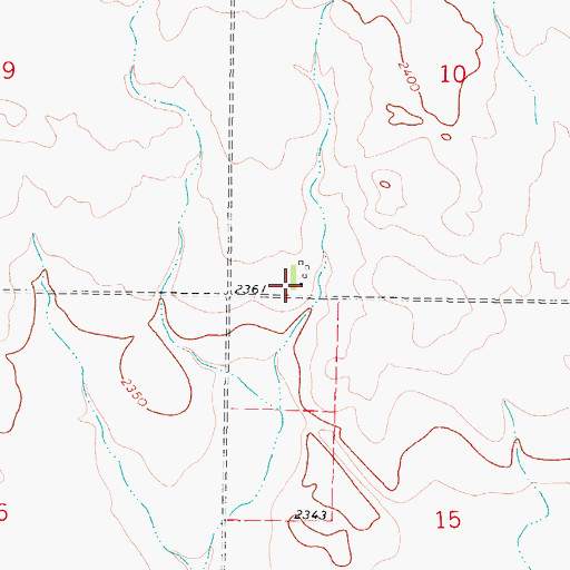 Topographic Map of Vale School (historical), MT